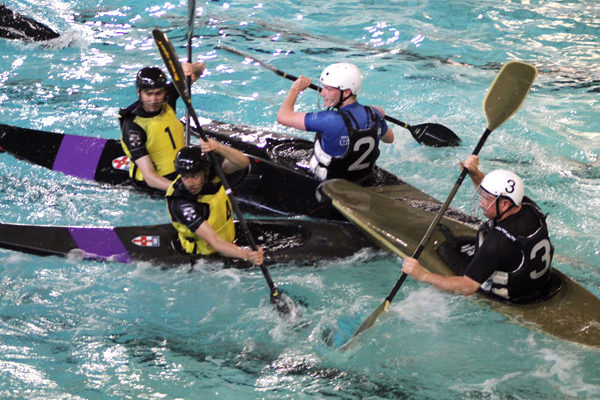 MAD Canoe Polo team in action