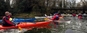 Beeleigh weir river paddlers