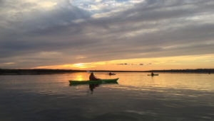 Sea Kayaking in Burnham on Crouch sunset