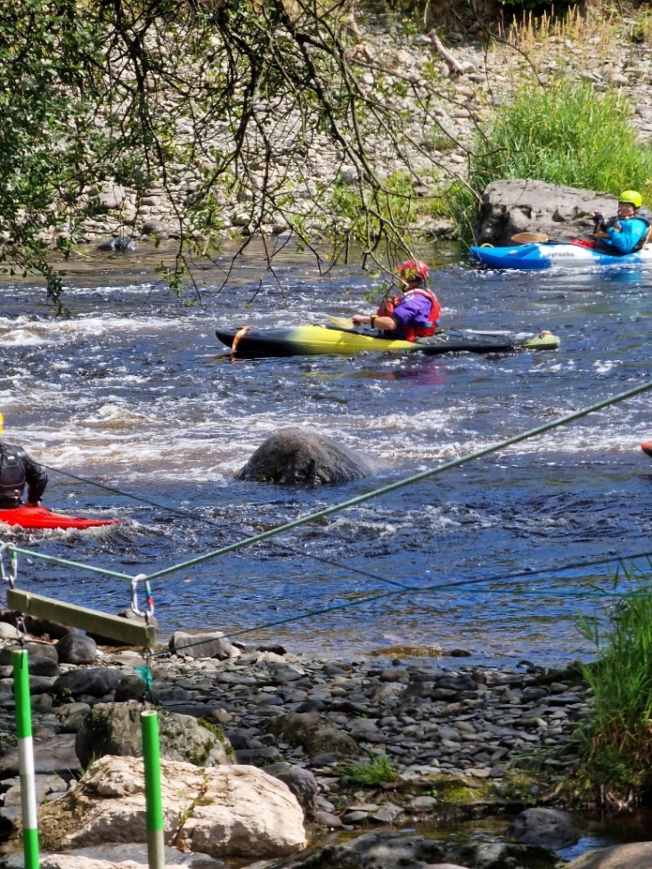 People kayaking in a river

Description automatically generated